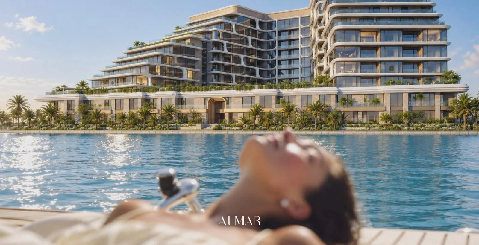 ALMAR Residences waterfront architecture in Al Mouj, Muscat