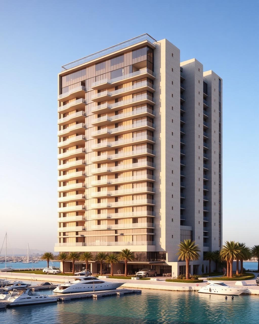Vistal luxury residential tower with sky villas at Al Mouj Muscat Oman