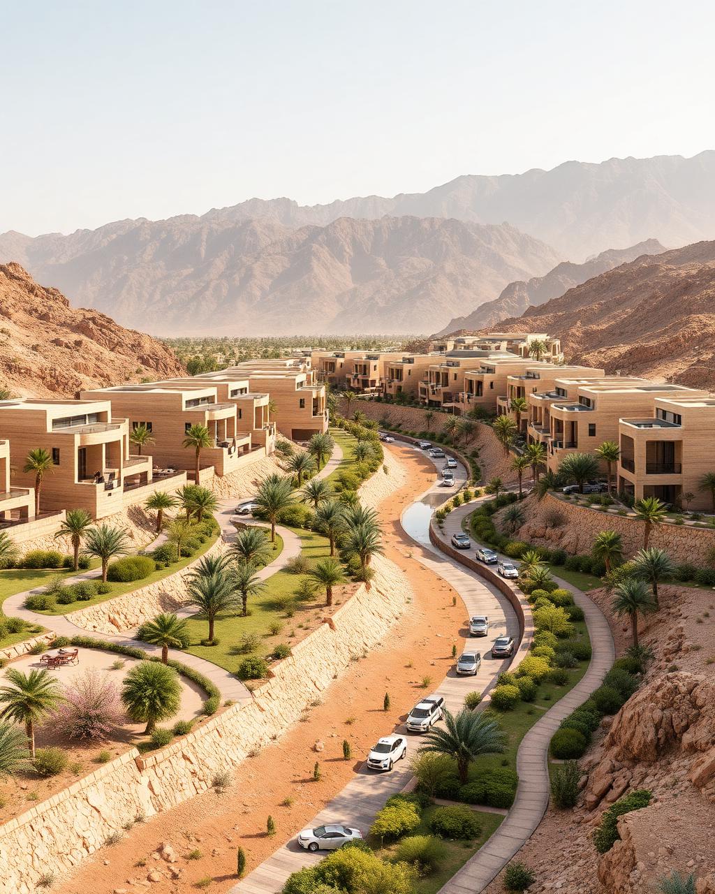 Wadi Zaha modern apartments and villas in Sultan Haitham City Oman